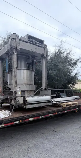 Industrial Laundry Press Removal